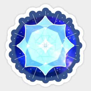 New year space Mandala Sticker